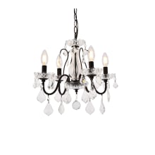 St. Francis 4 Light 17" Wide Crystal Chandelier with Clear Royal Cut Crystals