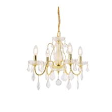 St. Francis 4 Light 17" Wide Crystal Chandelier with Clear Royal Cut Crystals