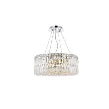 Maxime 12 Light 20" Wide Crystal Drum Chandelier with Clear Royal Cut Crystals