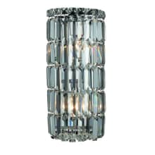 Maxime 2 Light 16" Tall Wall Sconce with Clear Royal Cut Crystals