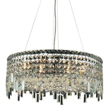 Maxime 12 Light 24" Wide Crystal Drum Chandelier with Clear Royal Cut Crystals