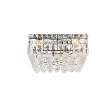 Maxime 5 Light 14" Wide Flush Mount Square Ceiling Fixture with Clear Royal Cut Crystals
