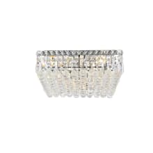 Maxime 6 Light 16" Wide Flush Mount Square Ceiling Fixture with Clear Royal Cut Crystals