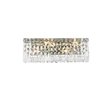 Maxime 3 Light 6" Tall Wall Sconce with Clear Royal Cut Crystals