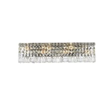 Maxime 6 Light 6" Tall Wall Sconce with Clear Royal Cut Crystals