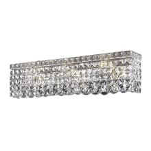 Maxime 3 Light 6" Tall Wall Sconce with Clear Royal Cut Crystals