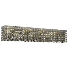 Maxime 8 Light 6" Tall Wall Sconce with Golden Teak Royal Cut Crystals