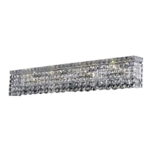 Maxime 8 Light 6" Tall Wall Sconce with Clear Royal Cut Crystals