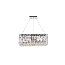 Maxime 4 Light 20" Wide Crystal Linear Chandelier with Clear Royal Cut Crystals