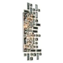 Picasso 4 Light 9" Tall Wall Sconce with Clear Royal Cut Crystals