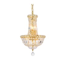 Tranquil 6 Light 12" Wide Crystal Empire Chandelier with Clear Royal Cut Crystals
