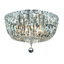 Tranquil 6 Light 16" Wide Flush Mount Bowl Ceiling Fixture with Clear Royal Cut Crystals