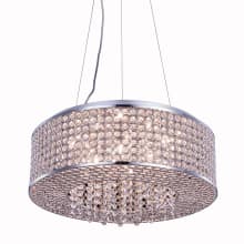 Amelie 8 Light 20" Wide Crystal Pendant with Clear Royal Cut Crystals