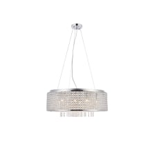 Amelie 10 Light 24" Wide Crystal Pendant with Clear Royal Cut Crystals