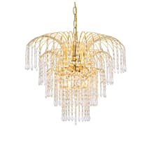 Falls 6 Light 21" Wide Crystal Chandelier with Clear Royal Cut Crystals