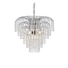 Falls 6 Light 25" Wide Crystal Chandelier with Clear Royal Cut Crystals
