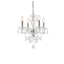 Princeton 4 Light 17" Wide Crystal Chandelier with Clear Royal Cut Crystals
