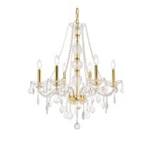Verona 6 Light 24" Wide Crystal Chandelier with Clear Royal Cut Crystals