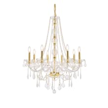 Verona 8 Light 28" Wide Crystal Chandelier with Clear Royal Cut Crystals