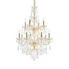 Giselle 12 Light 28" Wide Crystal Chandelier with Clear Royal Cut Crystals