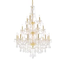 Giselle 21 Light 38" Wide Crystal Chandelier with Clear Royal Cut Crystals