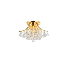 Toureg 6 Light 19" Wide Semi-Flush Ceiling Fixture with Clear Royal Cut Crystals