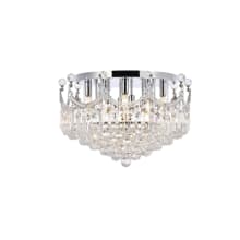 Corona 9 Light 20" Wide Semi-Flush Waterfall Ceiling Fixture with Clear Royal Cut Crystals