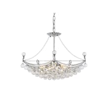 Corona 6 Light 24" Wide Crystal Pendant with Clear Royal Cut Crystals