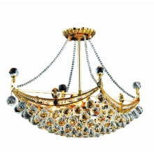 Corona 6 Light 24" Wide Crystal Pendant with Clear Royal Cut Crystals