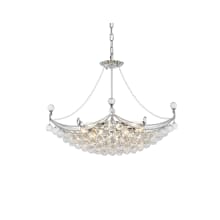 Corona 8 Light 28" Wide Crystal Pendant with Clear Royal Cut Crystals