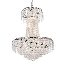 Belenus 6 Light 18" Wide Crystal Empire Chandelier with Clear Royal Cut Crystals