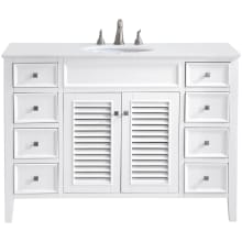 Cape Cod 48" Free Standing Single Basin Vanity Set with Cabinet and Quartz Vanity Top