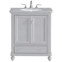 Otto 30" Free Standing Single Basin Vanity Set with Cabinet and Stone Vanity Top