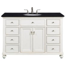 Otto 48" Free Standing Single Basin Vanity Set with Cabinet and Marble Vanity Top