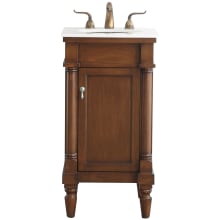 Lexington 19" Free Standing Single Basin Vanity Set with Cabinet and Quartz Vanity Top