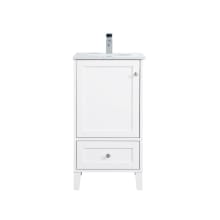 Sommerville 18" Free Standing Single Basin Vanity Set with Cabinet and Engineered Marble Vanity Top