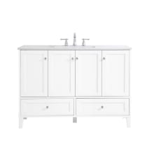 Sommerville 48" Free Standing Single Basin Vanity Set with Cabinet and Engineered Marble Vanity Top
