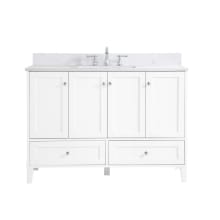 Sommerville 48" Free Standing Single Basin Vanity Set with Cabinet, Engineered Marble Vanity Top, and Backsplash