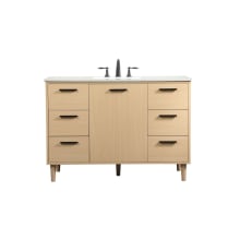 Baldwin 48" Free Standing Single Basin Vanity Set with Cabinet and Engineered Marble Vanity Top