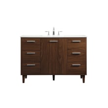 Baldwin 48" Free Standing Single Basin Vanity Set with Cabinet and Engineered Marble Vanity Top