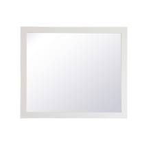 Aqua 36" x 42" Traditional Rectangular Framed Bathroom Wall Mirror