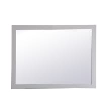 Aqua 36" x 48" Traditional Rectangular Framed Bathroom Wall Mirror