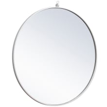 Eternity 32" Diameter Circular Beveled Metal Framed Bathroom Mirror