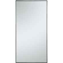 Eternity 72" x 36" Rectangular Beveled Metal Framed Full Length Mirror
