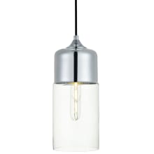 Ashwell Single Light 5" Wide Mini Pendant with Clear Glass