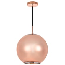 Reflection Single Light 15-1/2" Wide Pendant with Glass Shade