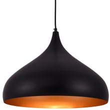 Circa 17" Wide Pendant with an Aluminum Shade