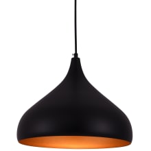 Circa 13" Wide Pendant with an Aluminum Shade
