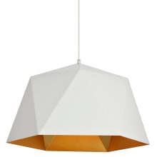 Arden Single Light 17-11/16" Wide Pendant with an Aluminum Shade