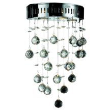 Galaxy 3-Light Crystal Wall Sconce, Finished in Chrome with Clear Crystals